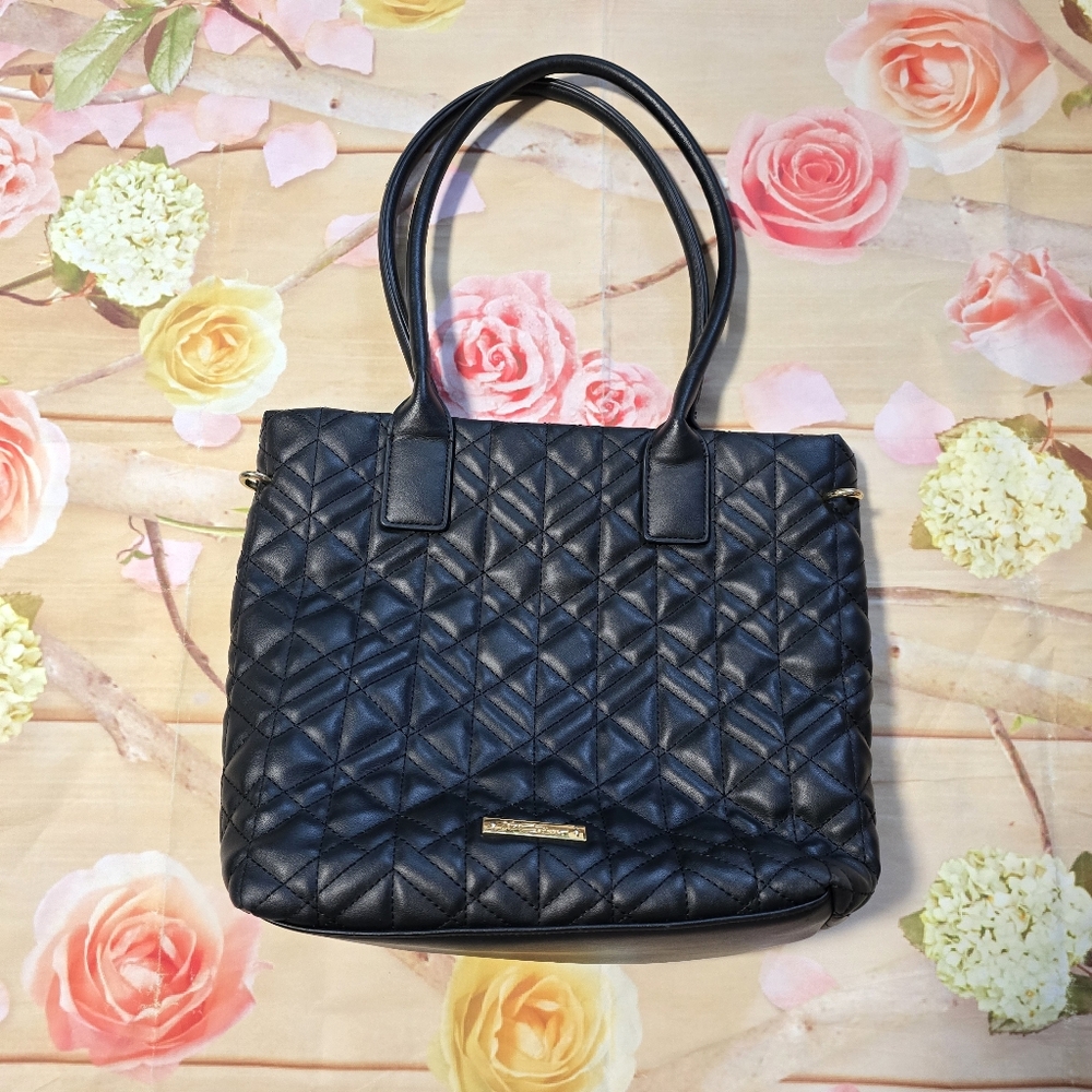 Besty Johnson Black Quilted Bag